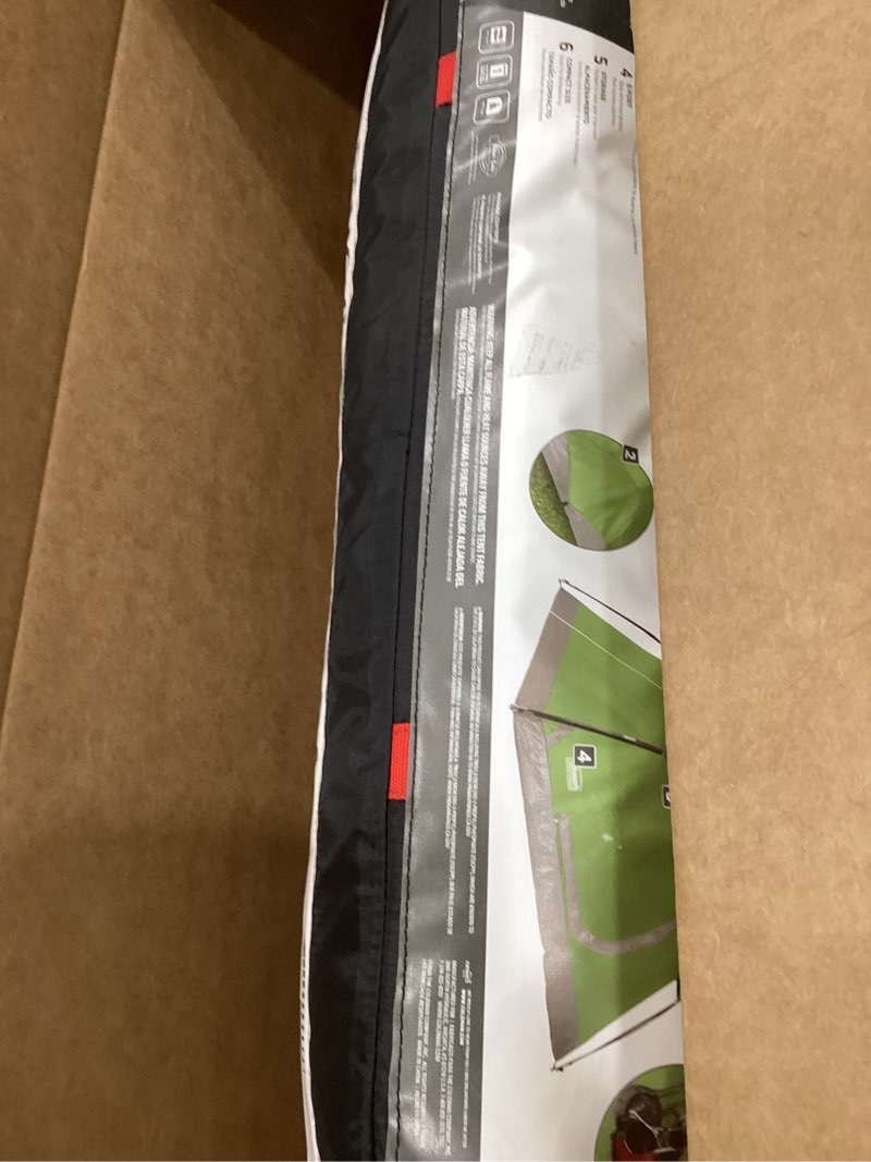 Condition photo showing As Is for coleman sundome camping tent with rainfly, 2/3/4/6 person tent sets up in 10 mins, weatherproof shelter for camping, festivals, backyard, sleepovers, & more 2 person pfas-free spruce green