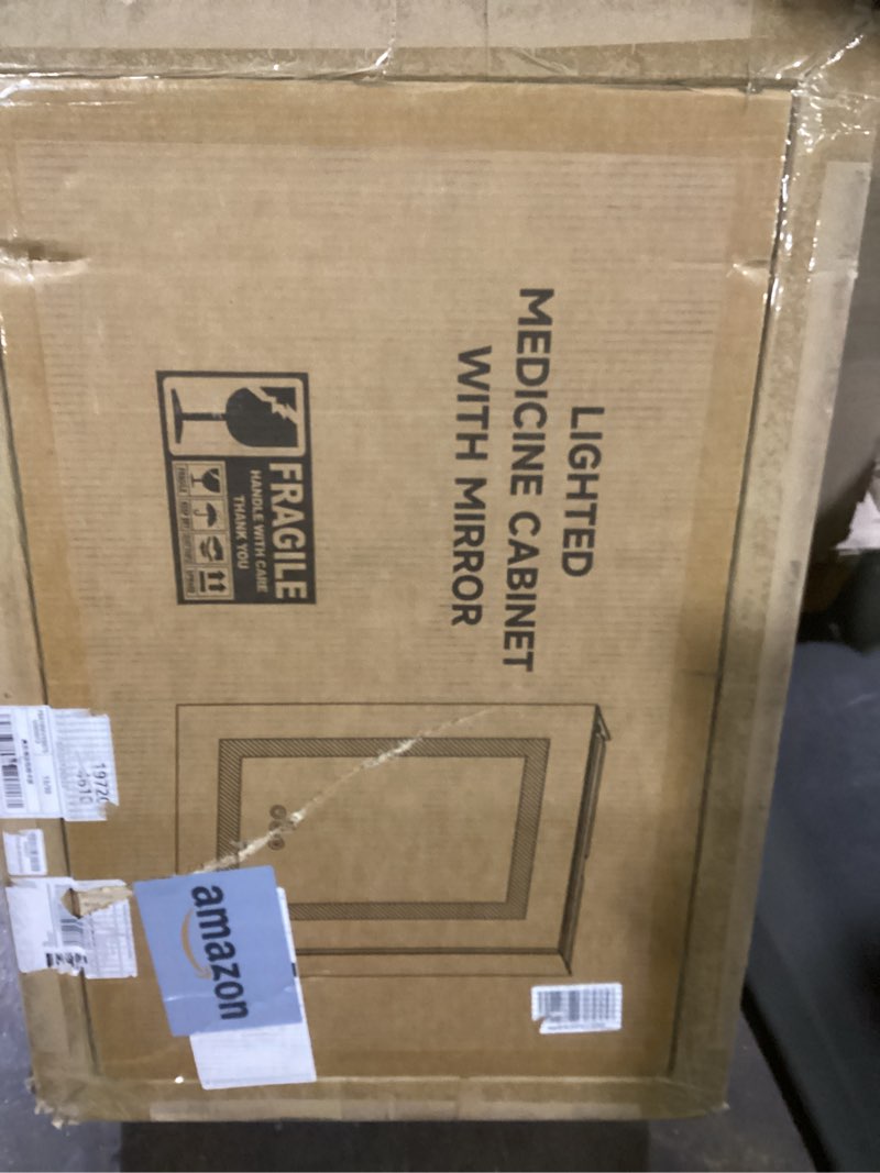 HAPINNEX 20"W X 32"L LED Lighted Bathroom Medicine Cabinet with Mirror, Stepless Dimming Color Tempe