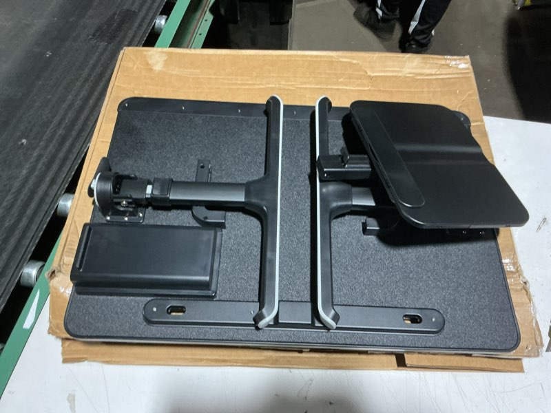 Condition photo showing Good Condition for KLEAR Laptop Bed Tray Table [Luxury PVC Leather], Adjustable Laptop Desk for Bed, Foldable Lap Desk with 2 Drawers, Multifunctional Lap Table for Working, Eating, Writing, Gaming, Drawing (Black) Black X-Large without Bag (15.7"x23.6")