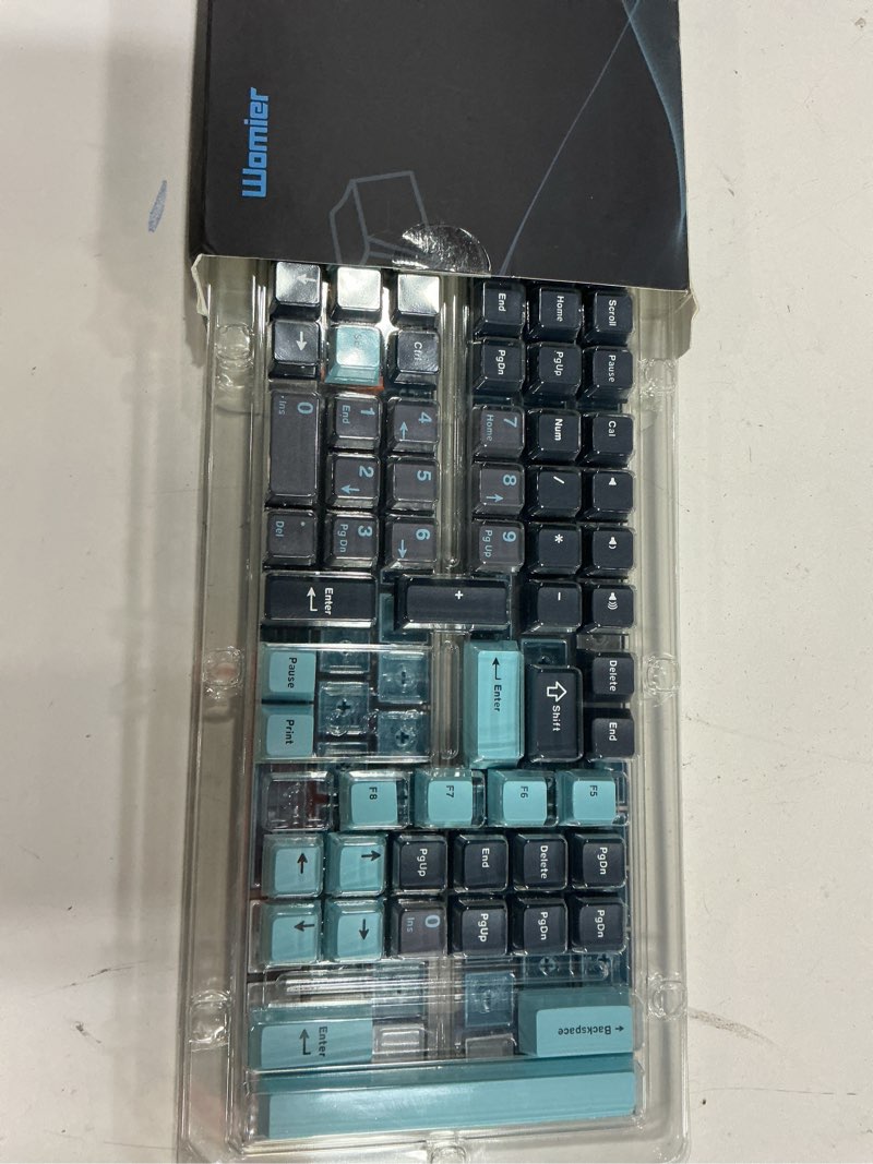 Condition photo showing New/Like New for dagaladoo PBT Keycaps,Grey/Dark Blue keycaps 60% 65% 100%, Japanese Style Custom Keycap, Cherry Profile Keyboard Key caps for 60% 65% 75% 100% TKL US Layout Mechanical Keyboard?138keys
