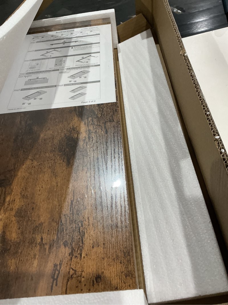 Condition photo showing New/Like New for qeeig floating shelves for wall 23.6" long - wall mounted shelf bathroom kitchen living room bedroom farmhouse home decor display bookshelf set of 2, rustic brown (008-60bn)