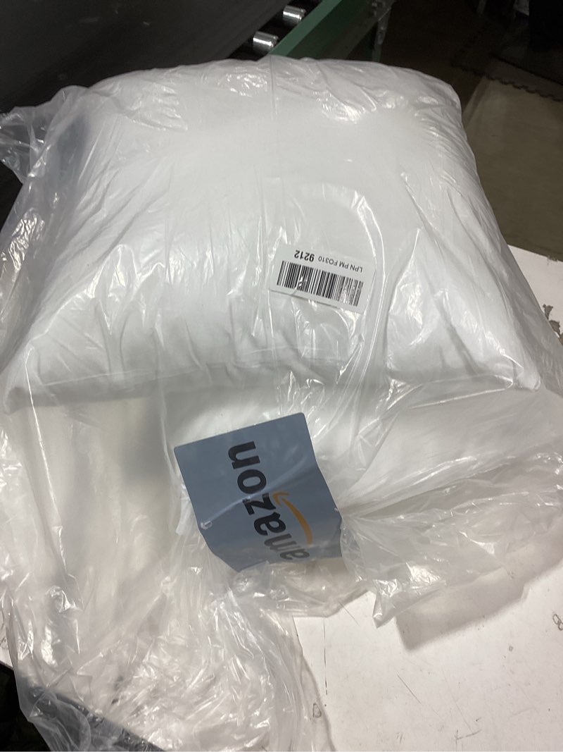Condition photo showing Good Condition for MIULEE Throw Pillows Inserts, Pack of 2 18x18 Inch 100% Virgin Fiber Filling Bed Couch Pillows