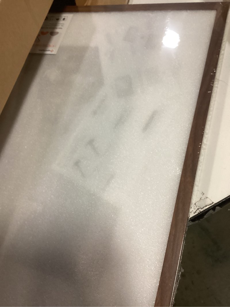Condition photo showing Good Condition for upsimples 16x20 picture frame, display pictures 11x14 with mat or 16 x 20 without, wall hanging poster frame, brown, 1 pack brown 16x20