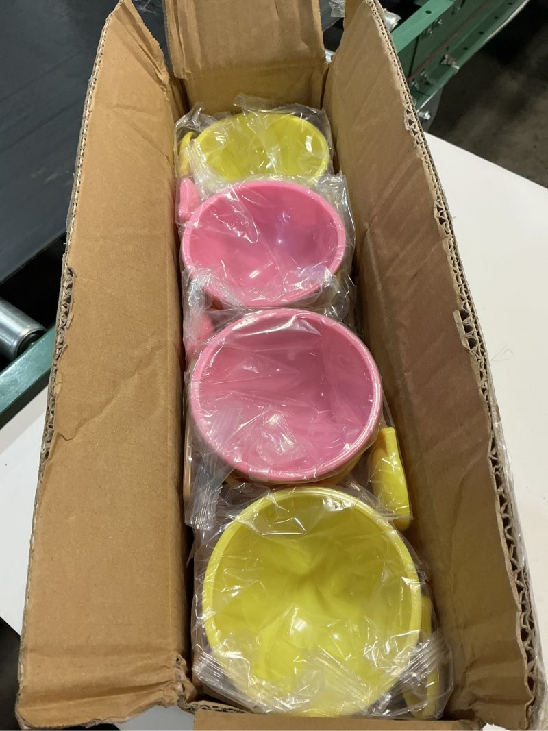 Condition photo showing New/Like New for hbaushun 26 pack plastic ice cream bowls with spoons,reusable plastic ice cream cups,cartoon candy colorice cream bowls set for sundae frozen yogurt summer holiday parties 1 26 pack