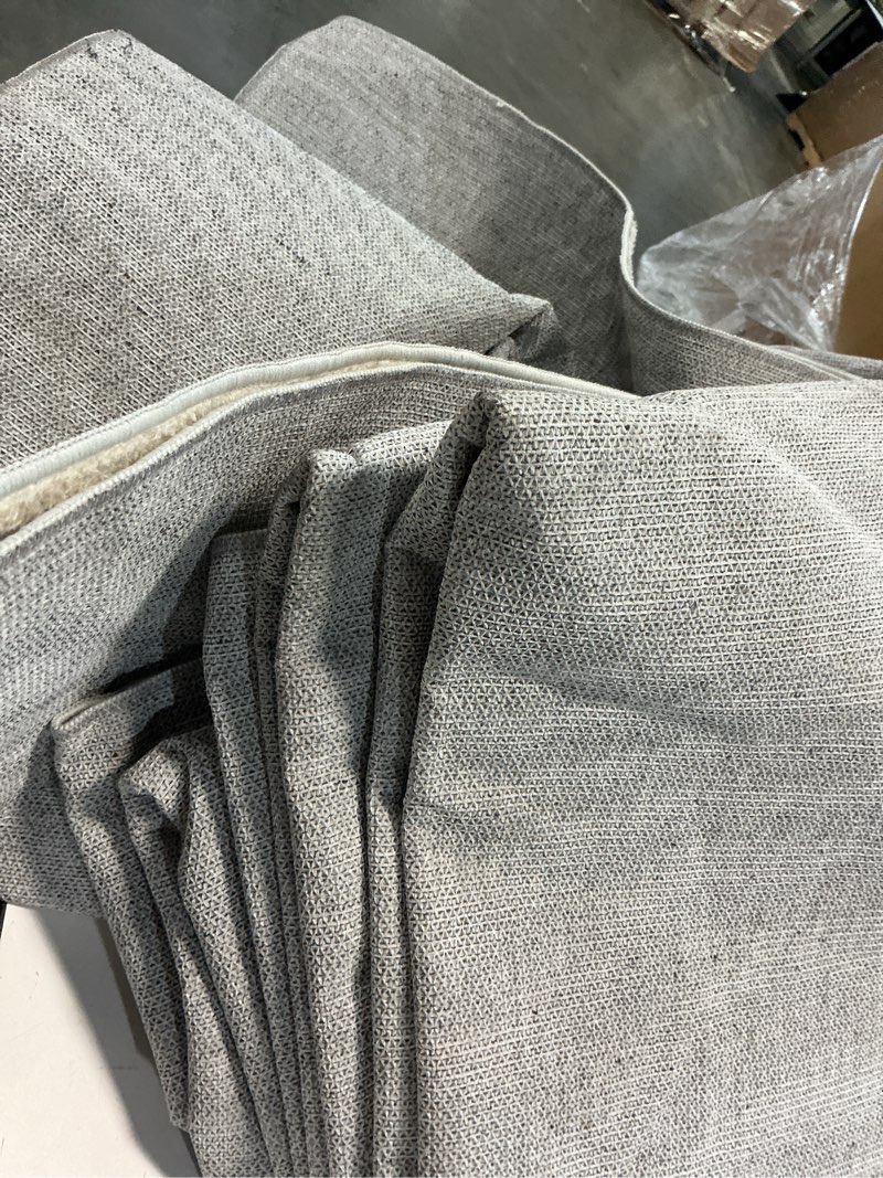 Condition photo showing As Is for silver grey boho 8x10 area rugs textured tufted rugs for living room bedroom rug-carpet washable neutral modern aztec rug