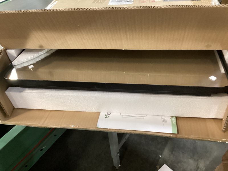 Condition photo showing Good Condition for Medicine Cabinet with Mirror, 16x24 Fully Assembled Recessed or Wall-Mounted Bathroom Mirrored Cabinet with Adjustable Storage Shelves for Vanity, Metal, Black 16"x24" Matte Black