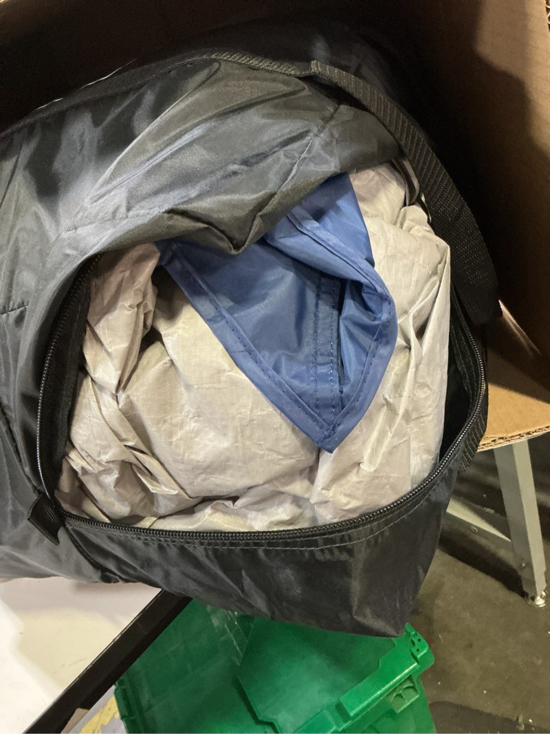 Condition photo showing As Is for kampkeeper camping inner tent for pop up canopy, converts 10'x10' straight leg canopy into camping tent, with 1 dog hole–fully vented roof(top & frame not included), navy blue navy blue-with 1 dog hole 10*10