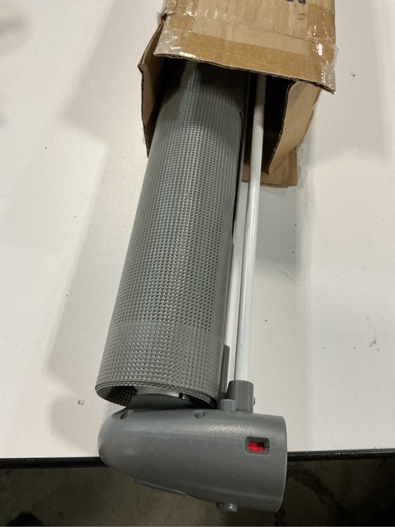 Condition photo showing As Is for Baby Gate Retractable Gates for Stairs, Mesh Dog Gate for The House, Wide Pet Gate 33" Tall, Extends to 126" Wide, Long Child Safety Gates for Stairs, Hallways, Indoor/Outdoor, Cat Gate (Grey)