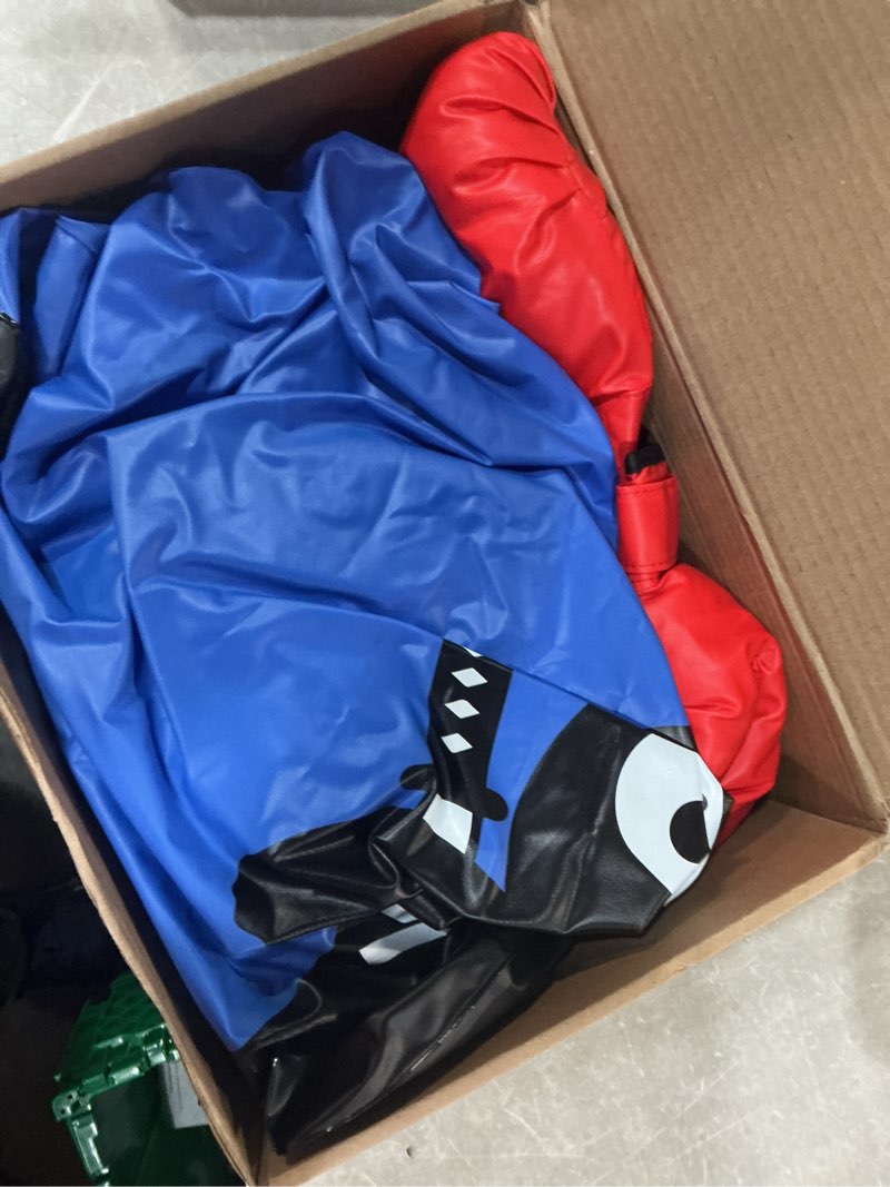 Condition photo showing Good Condition for rukala kids punching bag set - boxing gloves, karate black belt, and electric pump included, ages 3-