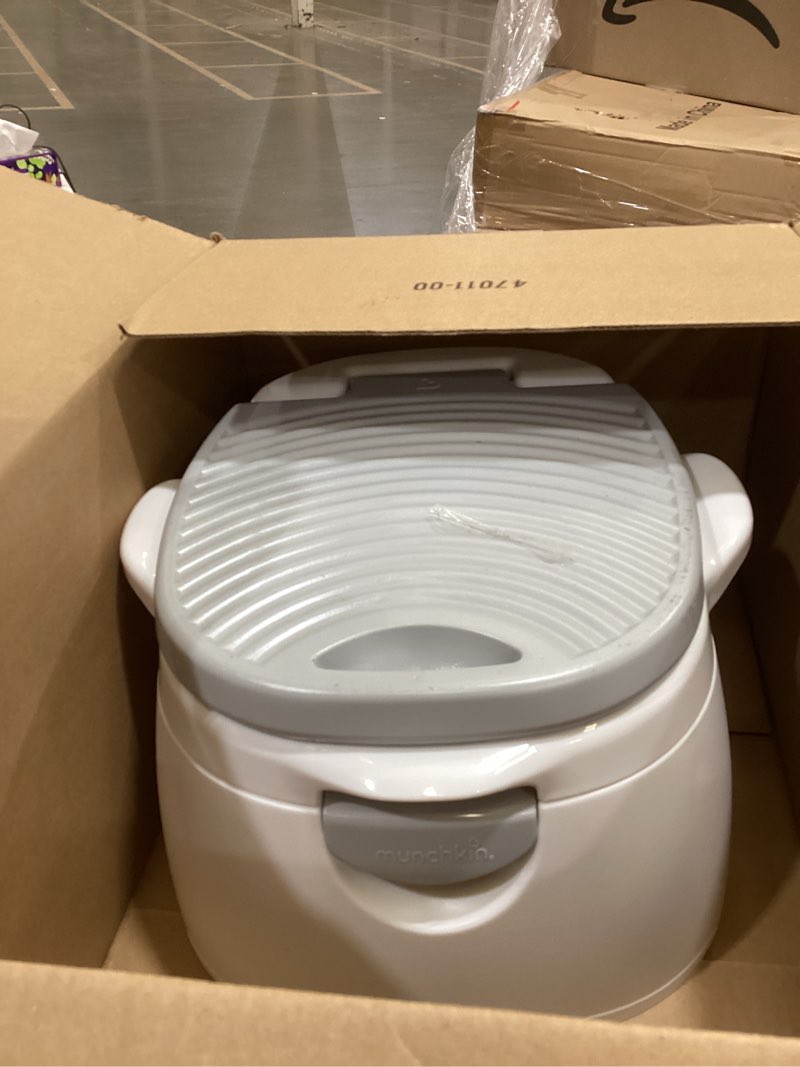 Condition photo showing As Is for Munchkin® Arm & Hammer Multi-Stage 3-in-1 Potty Seat, (Potty Chair, Trainer Ring and Step Stool), Grey