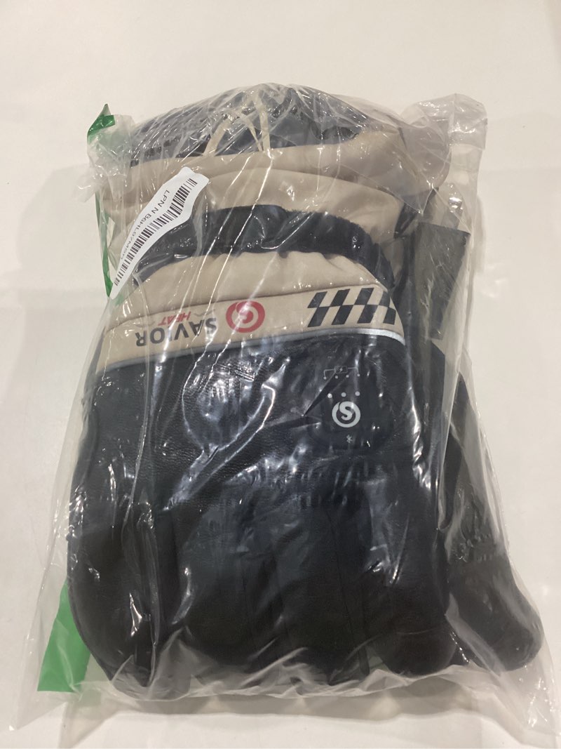 Condition photo showing Good Condition for NOT TESTED SAVIOR HEAT Heated Gloves for Men Women 2.0, App Electric Rechargeable Ski Gloves with 3M Thinsulate, PD 20W Fast Charging & 12H Runtime, Waterproof Goatskin Skiing Motorcycle Hunting Outdoor Beige Large