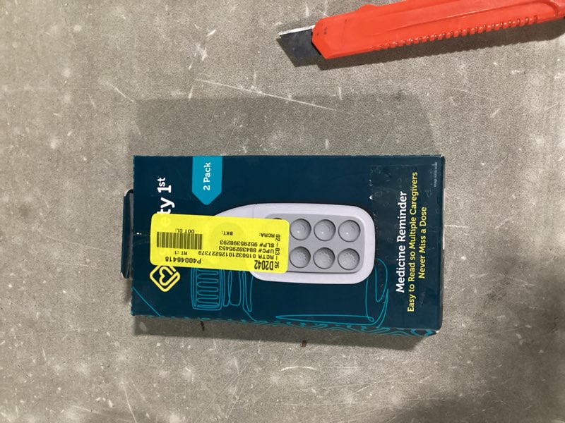 Condition photo showing New/Like New for safety 1st medicine reminder, 2-pack, day & night dose tracker for baby and family care, grey