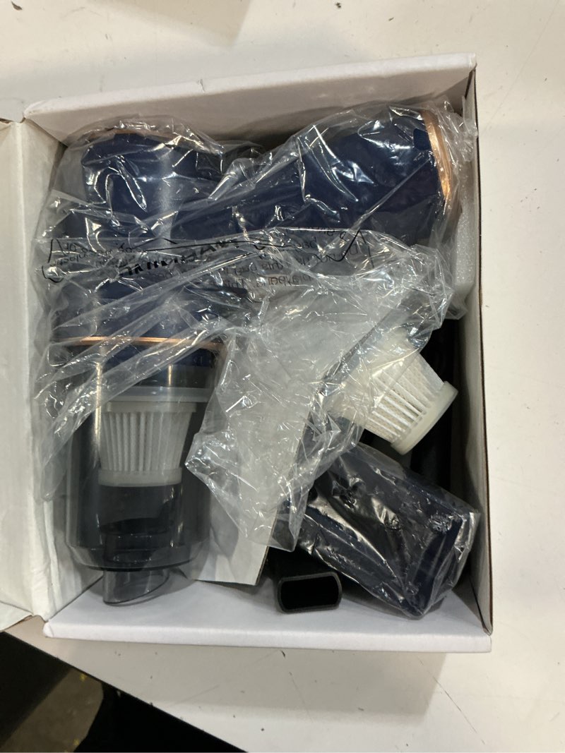 Condition photo showing Good Condition for kmm handheld car vacuum cleaner, 9000pa vacuum cleaner and air duster, 120w high power hand held vacuum with led light and multi-nozzles for car, home, office, pet blue
