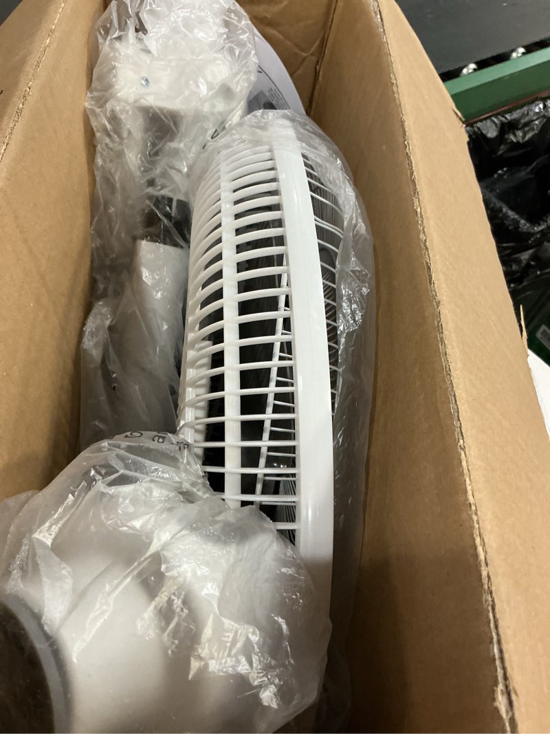 Condition photo showing Good Condition for comfort zone stand fan, 16 inch pedestal fan for bedroom, 3 speed floor fan, 90 degree oscillation, adjustable height, adjustable tilt, oscillating air circulator, quiet fan for home or office, white white 16"