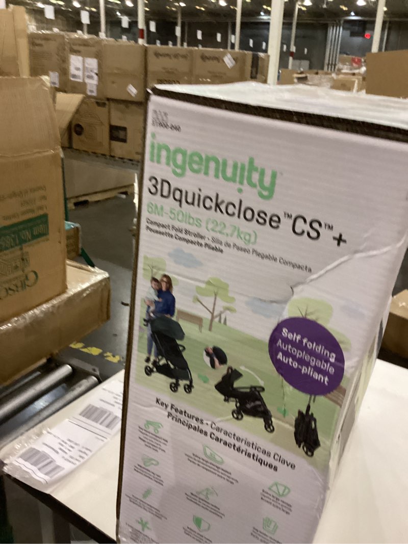 Condition photo showing New/Like New for Ingenuity 3Dquickclose CS+ Compact Fold Stroller - Forest Green