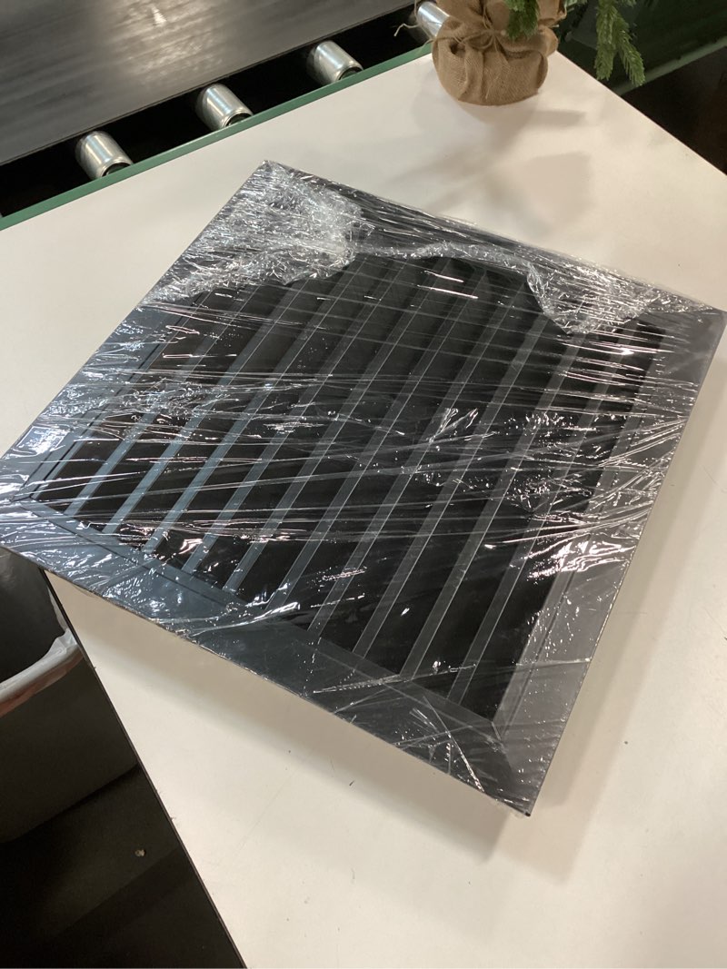 Condition photo showing New/Like New for 18" X 18" Aluminum Gable Vent with Screen, Never Rust Gable Vents for Shed?Reducing Indoor Temperature - Ideal for Wall, Attic,Shed,Door, and Shipping Container?Vent Opening: 16" x 16" 16" x 16" Vent Opening