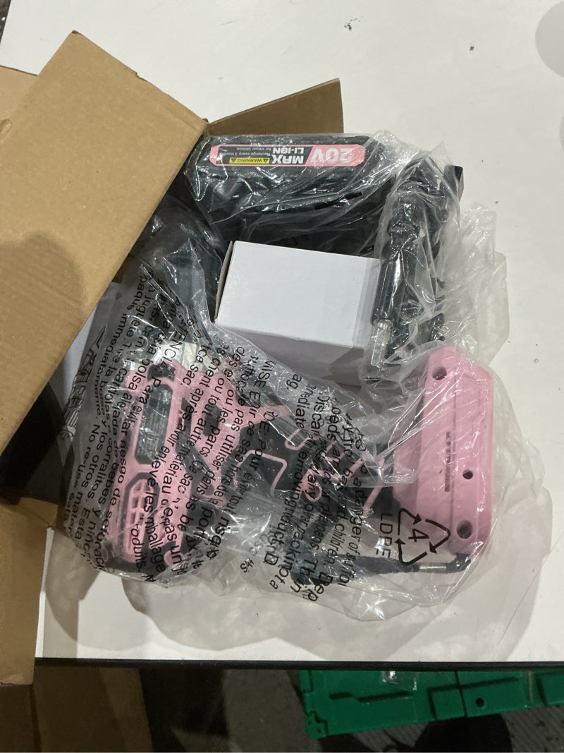Condition photo showing Good Condition for pink)))))avid power 20v max power drill kit, cordless drill set with battery and charger, 2 variable speed, 3/8-inch keyless chuck, 19 position and 22pcs drill bits