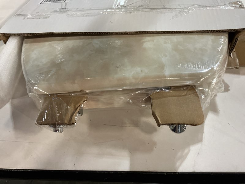 Condition photo showing New/Like New for Elongated Toilet Seat Natural Wood Toilet Seat with Zinc Alloy Hinges, Easy to Install also Easy to Clean, Anti-pinch Marble Toilet Seat by Angol Shiold (Elongated, Beige Pink) Elongated-18.5” Beige Pink