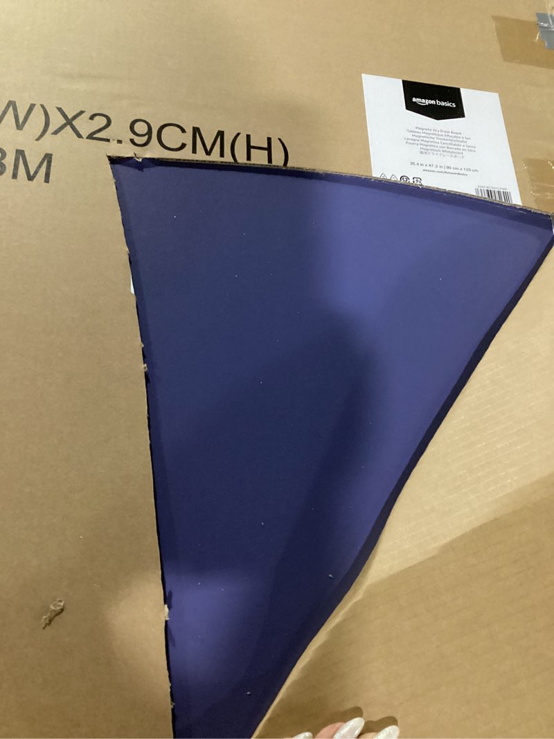 Condition photo showing Good Condition for Amazon Basics Magnetic Whiteboard/Dry Erase Board, 36 x 48-inch, Aluminum Frame, Silver/White Silver/White 36 x 48-inch