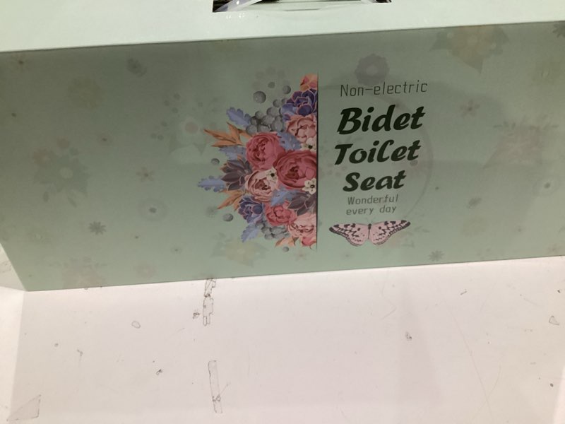 Condition photo showing New/Like New for Ultra Slim Bidet Attachment for Toilet Self Cleaning Dual Nozzles Non Electric Bidet Attachment for Feminine Wash Adjustable Pressure Control Cold Clean Water Jet Spray Bidet Toilets