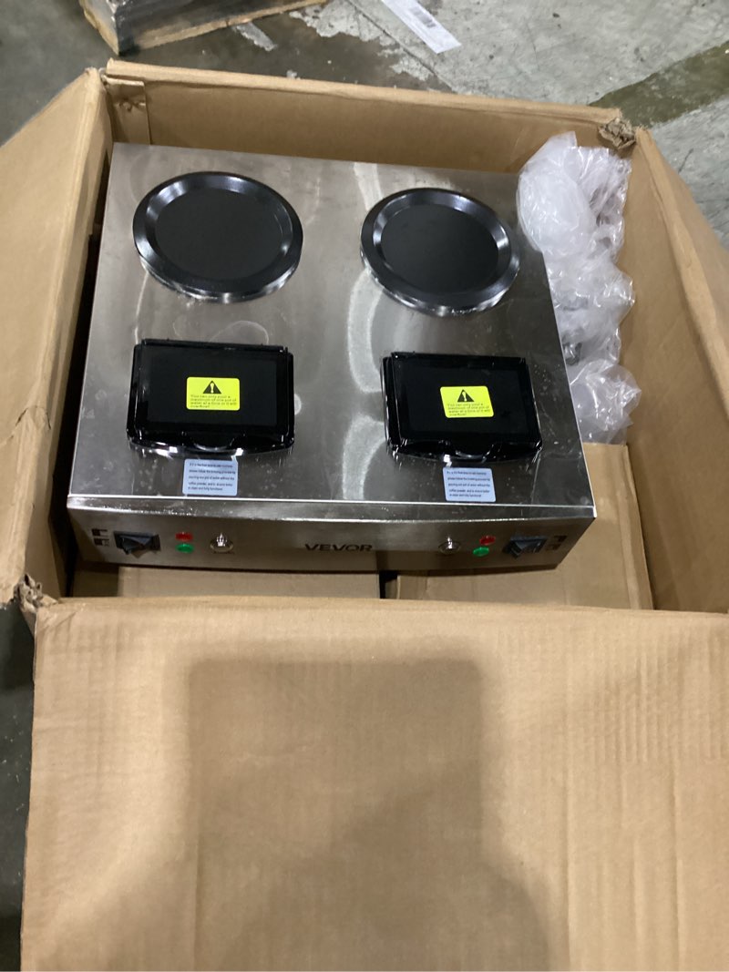 Condition photo showing As Is for Similar to *** not tested ***Dual Drip Commercial Coffee Maker, 200 Cup/hour, 7.2L Pour Over Coffee Machine with 4 Glass Carafe and 4 Warmers, Stainless Steel Double Coffee Brewer Staition for Restaurant and Coffee Bar