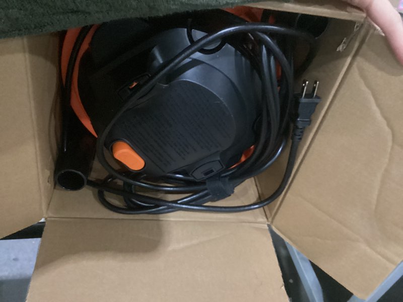Condition photo showing Good Condition for armor all vo405p 0901 4 gallon wet/dry vac 2.0 peak hp shop vacuum with nozzles & brush,black/orange 4 gal vac