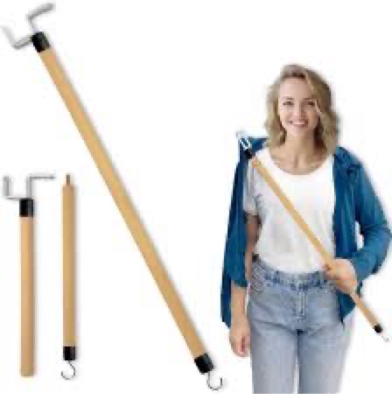 nourislif 27'' dressing stick, long dressing stick for elderly, disabled, limited mobility – daily l