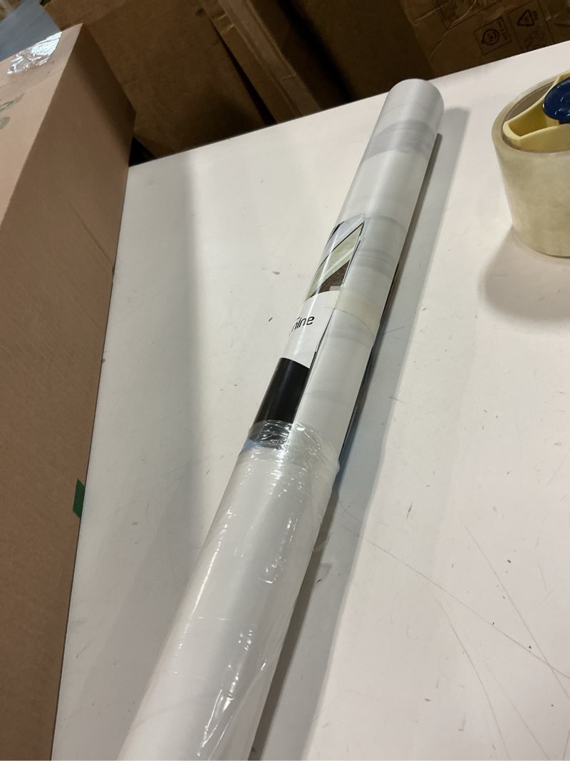 Condition photo showing Good Condition for livelynine white concrete wallpaper peel and stick textured concrete contact paper for countertops waterproof wallpaper for bathroom bedroom kitchen cabinet cover counter top vinyl cement 15.8x78.8