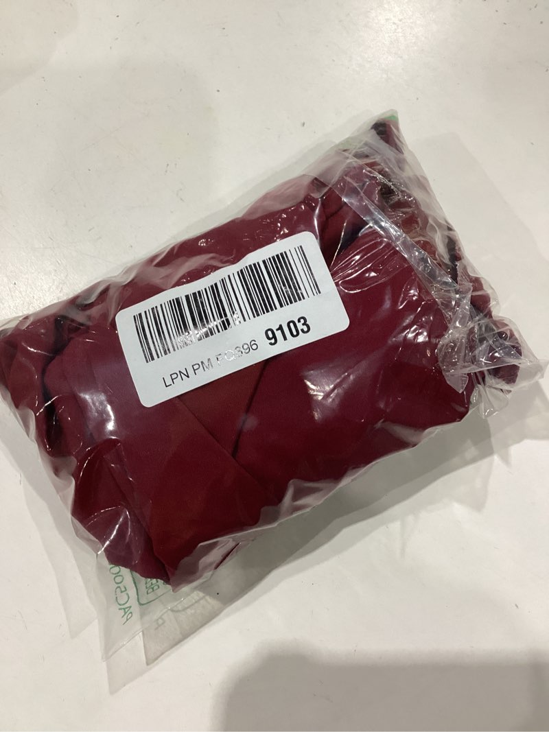 Condition photo showing Good Condition for soly hux women's plus size peplum halter top tie front v neck sleeveless backless ruffle going out tops 3x-large plus pure burgundy