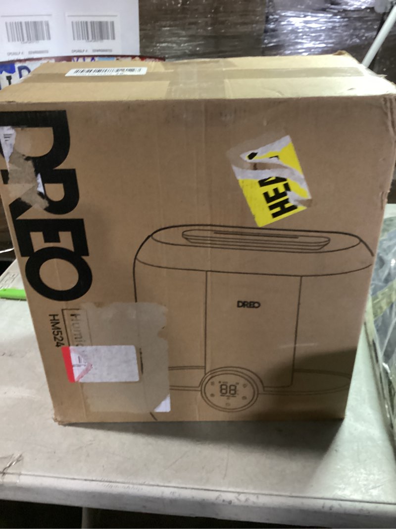 Condition photo showing As Is for DREO Smart Evaporative Humidifier Large Room up to 1000ft², 800ml/h High Output Air Humidifiers for Bedroom, 10L, 50H Long Runtime with Precise Humidification for Plants, Home, Office, White, HHM774S