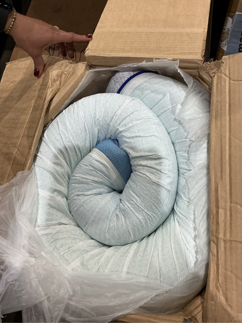 Condition photo showing As Is for iten similar))))) mattress topper full size, memory foam mattress topper extra support, high-density memory foam bed topper for pain relief, with removable soft cover, certipur-us certified