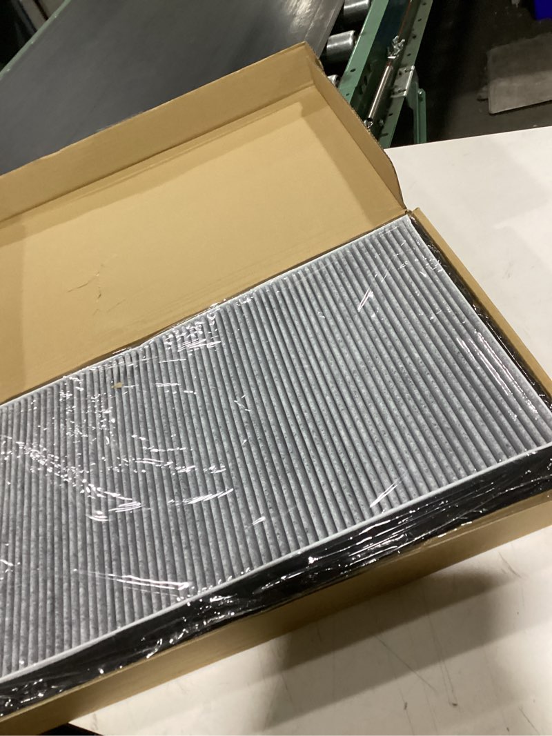 Condition photo showing New/Like New for cabin air filter external fits for tesla model x 2015 2016 2017 2018 2019 2020 intake filter upgrade activated carbon replacement 1045566-00-h 1045566-00-g car accessories 6" x 8" x 2"