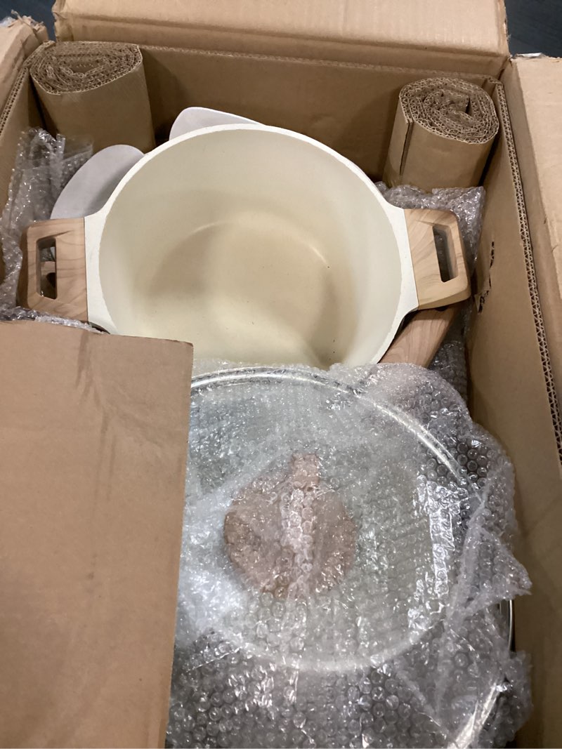 Condition photo showing Good Condition for carote 21pcs pots and pans set, nonstick cookware sets, white granite induction cookware non stick cooking set w/frying pans & saucepans(pfos, pfoa free)