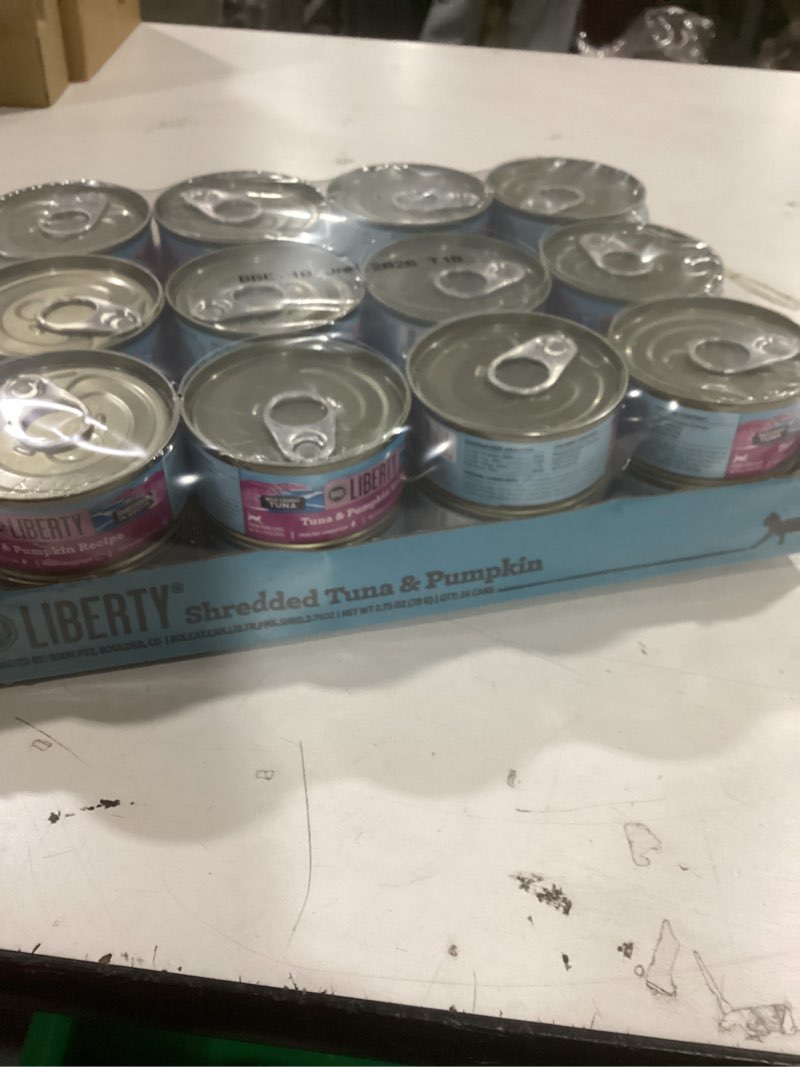 Condition photo showing New/Like New for BIXBI Liberty Canned Wet Cat Food - Grain Free, Tuna and Pumpkin Recipe in Broth, 2.75 Ounce (Pack of 24)