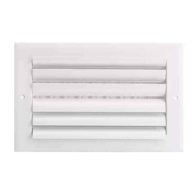 RELIABILT 12-in x 6-in 2-way curved Aluminum White Sidewall/Ceiling Register