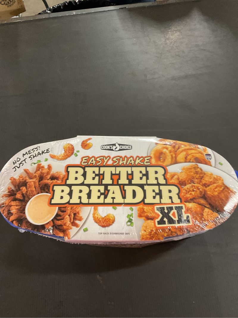 Cook's Choice XL Original Better Breader Batter Bowl- All-in-One Mess Free Breading Station Tool- Gr