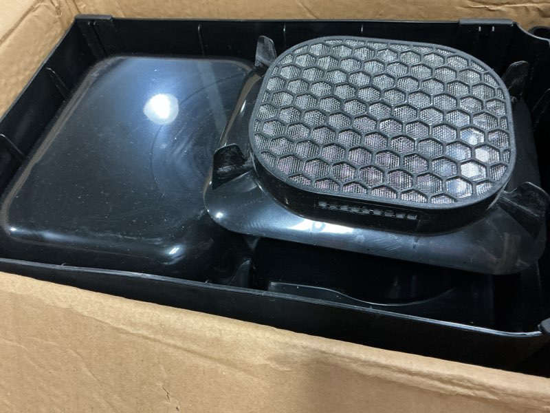 Condition photo showing As Is for zomisia automatic cat feeder and water dispenser set, 2 in 1 gravity cat food dispenser with 180 degree rotatable, pet self feeding large capacity for small dogs puppy kitten, black, 0.8 gallon x 2 0.8 gallon x 2 black