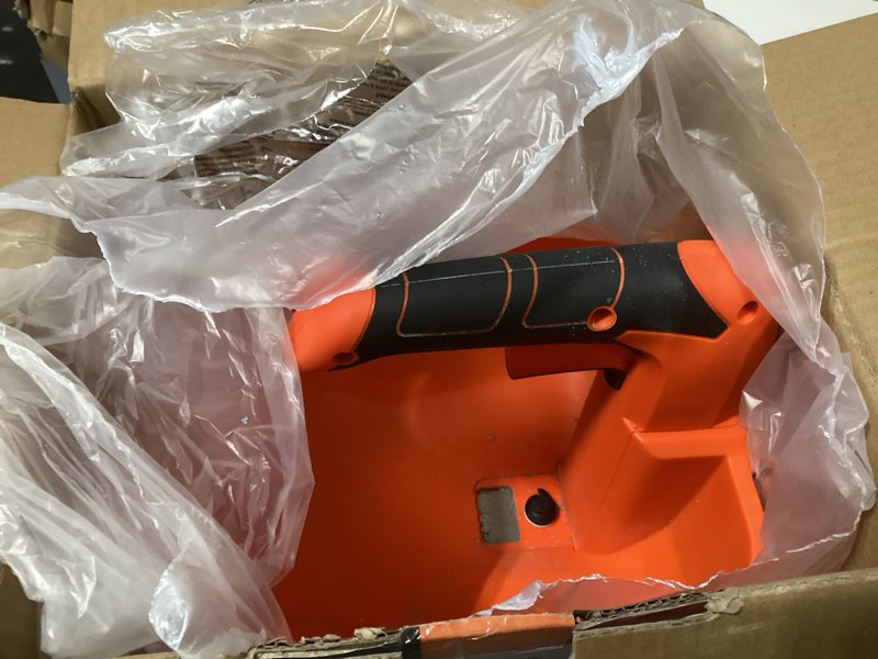 Condition photo showing As Is for Battery Powered Seed Spreader, 7.2V Salt Spreader for Snow, Ice Melt Spreader, Rechargeable Grass Seed Spreader with 8-Level Settings and 3.3L Large Capacity