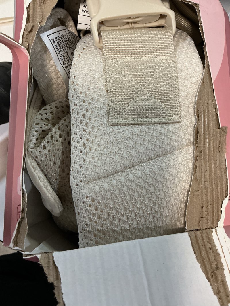 Condition photo showing Good Condition for momcozy baby carrier - ergonomic, cozy and lightweight carrier for 7-45lbs, effortless to put on, ideal for hands-free parenting, enhanced lumbar support, air mesh-almond