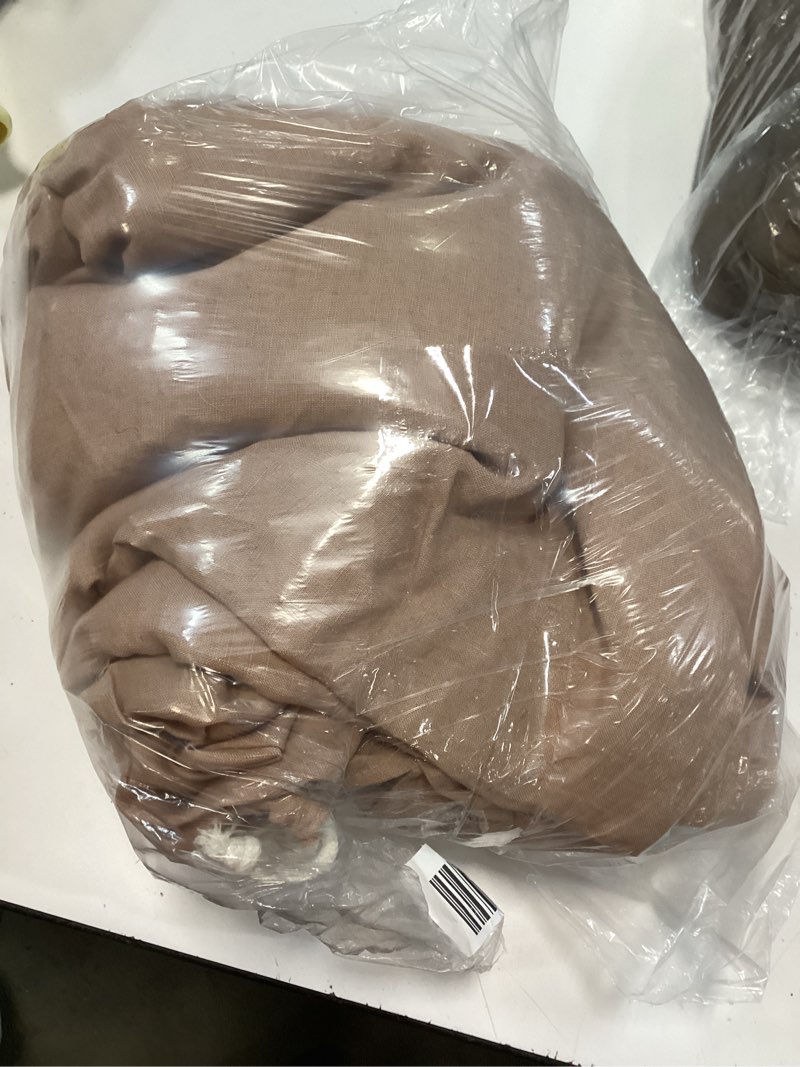 Condition photo showing New/Like New for european duvet cover set full/queen color toffee
