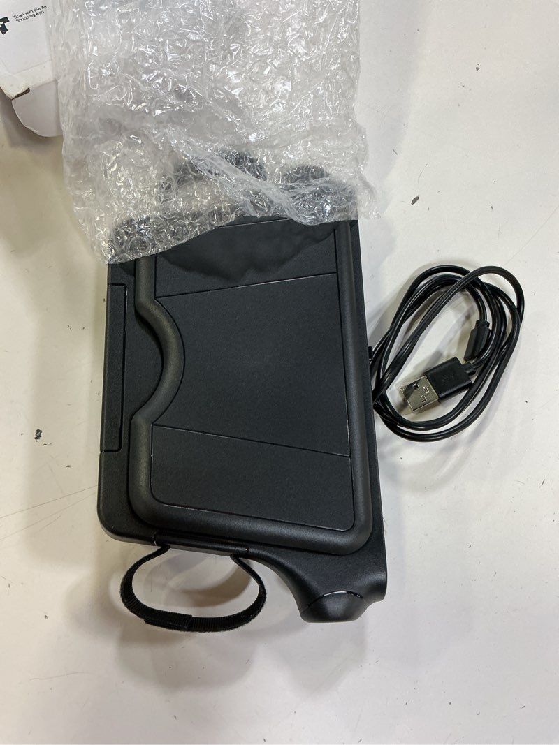 Condition photo showing Good Condition for car fan for front & rear seats, usb-powered, portable seat-mounted cooling fan with 3 speeds, quiet brushless motor, baby-friendly, easy installation for cars, suvs, vans & trucks black