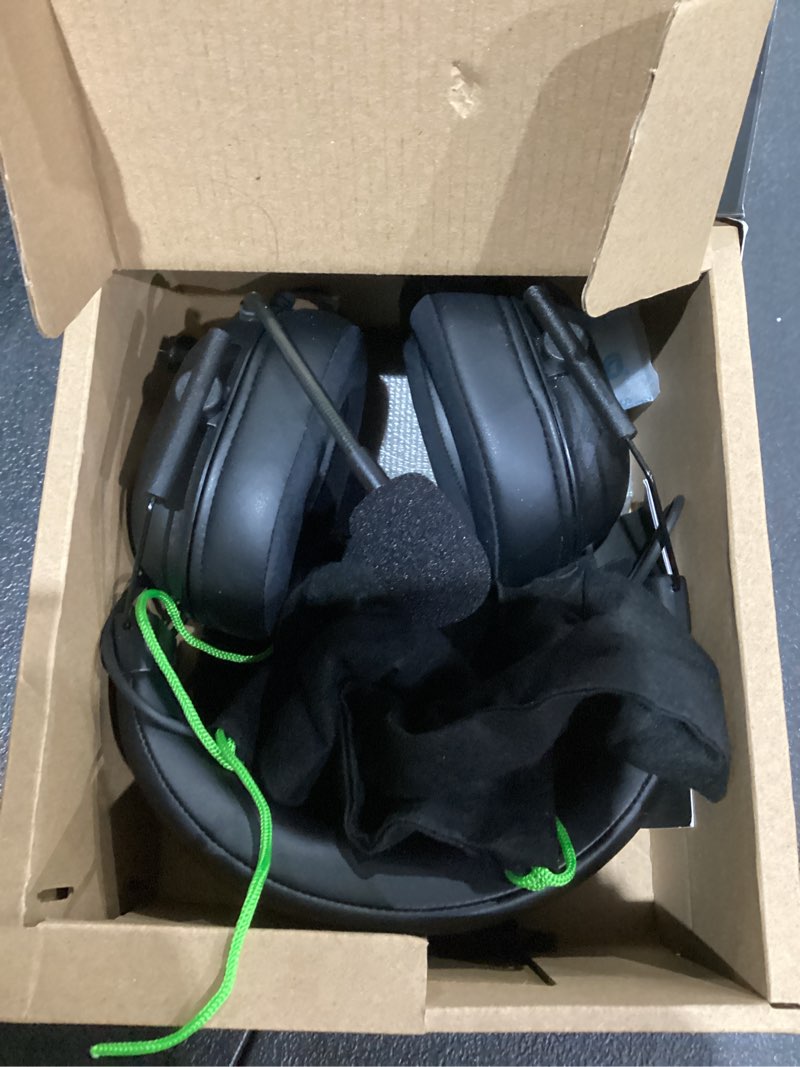 Condition photo showing As Is for Razer BlackShark V2 X Xbox Gaming Headset: 50mm Drivers - Cardioid Mic - Lightweight - Comfortable, Noise Isolating Earcups - for Xbox Series X, Series S, PS5, PC, Switch via 3.5mm Audio Jack - Black Black 3.5 mm Xbox