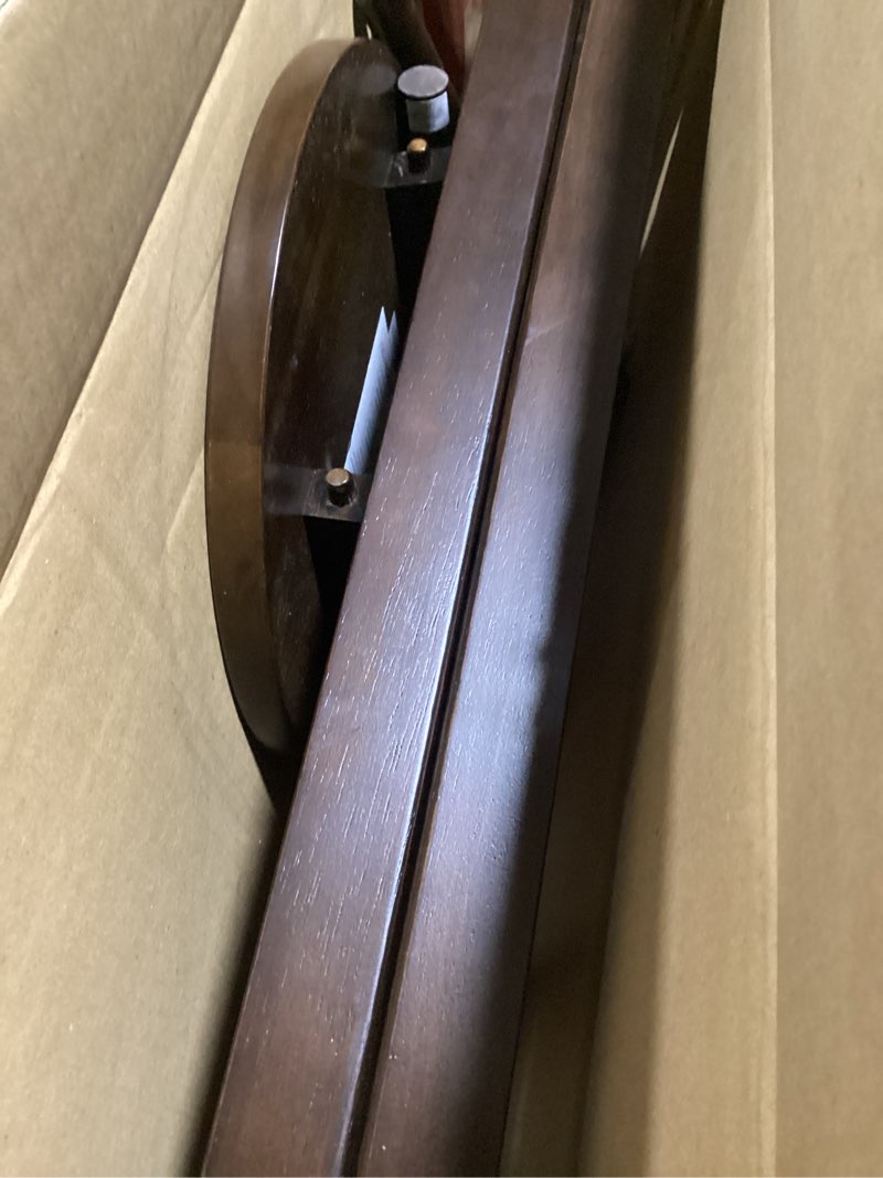 Condition photo showing Good Condition for (similar to) linon zeke walnut solid wood backless round counter stool with 24 inch seat height