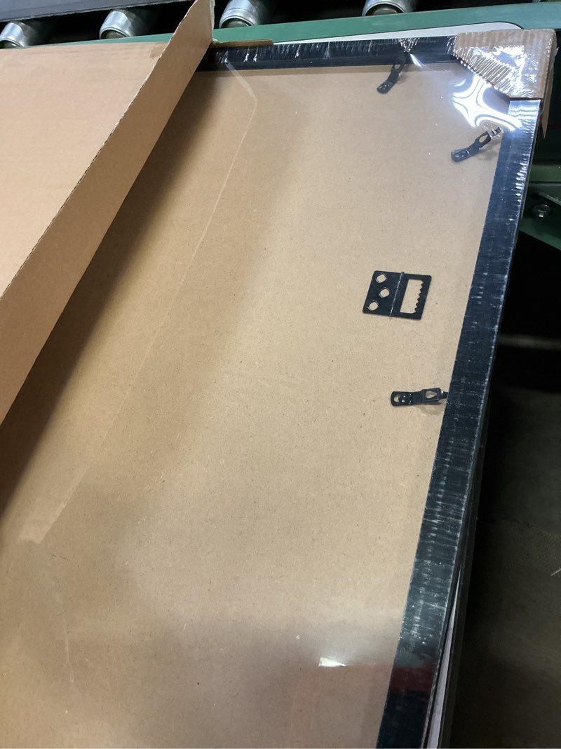 Condition photo showing Good Condition for doai art 22x28 poster frame black 2 pack without mat or 18x24 with mat - polished plexiglass for wall vertically or horizontally display - wall mounting hardware included black 22x28-2 pack