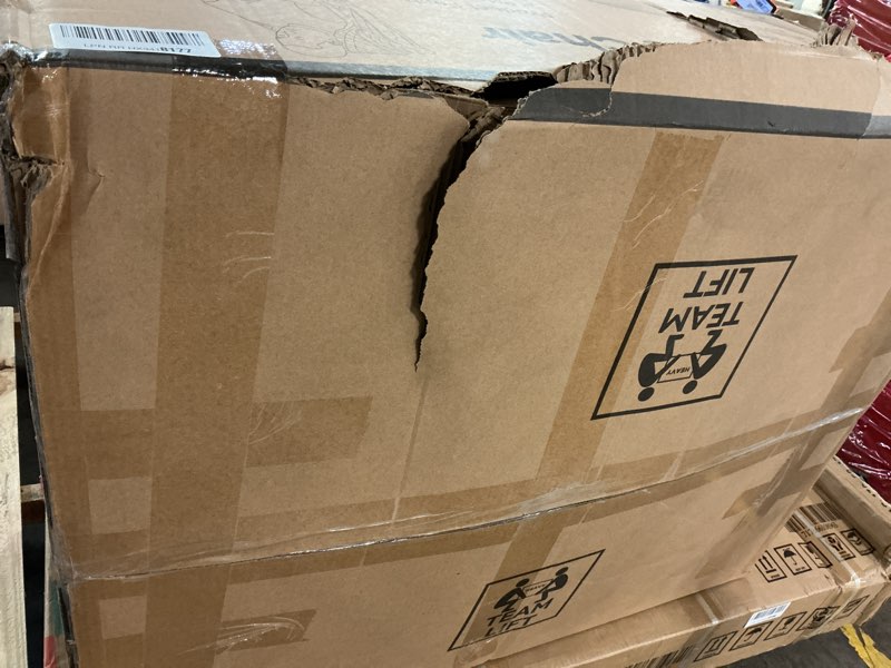 Condition photo showing Good Condition for excebet big and tall office chair with footrest, pu leather high back executive office chair 400lbs, ergonomic computer chairs lumbar support for heavy people (all black)