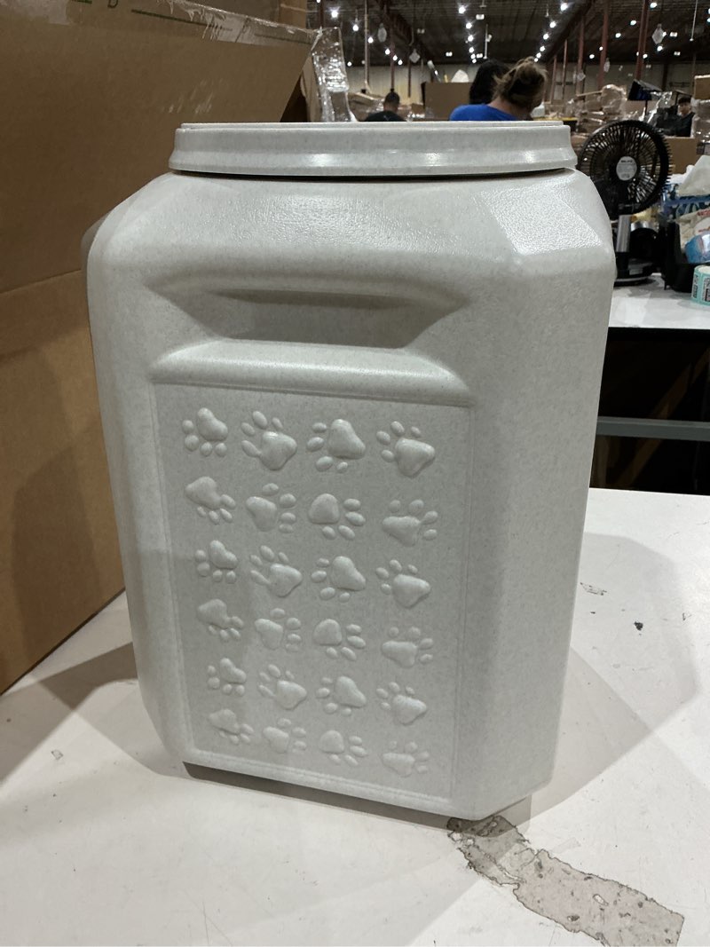 Condition photo showing Good Condition for bird seed storage container