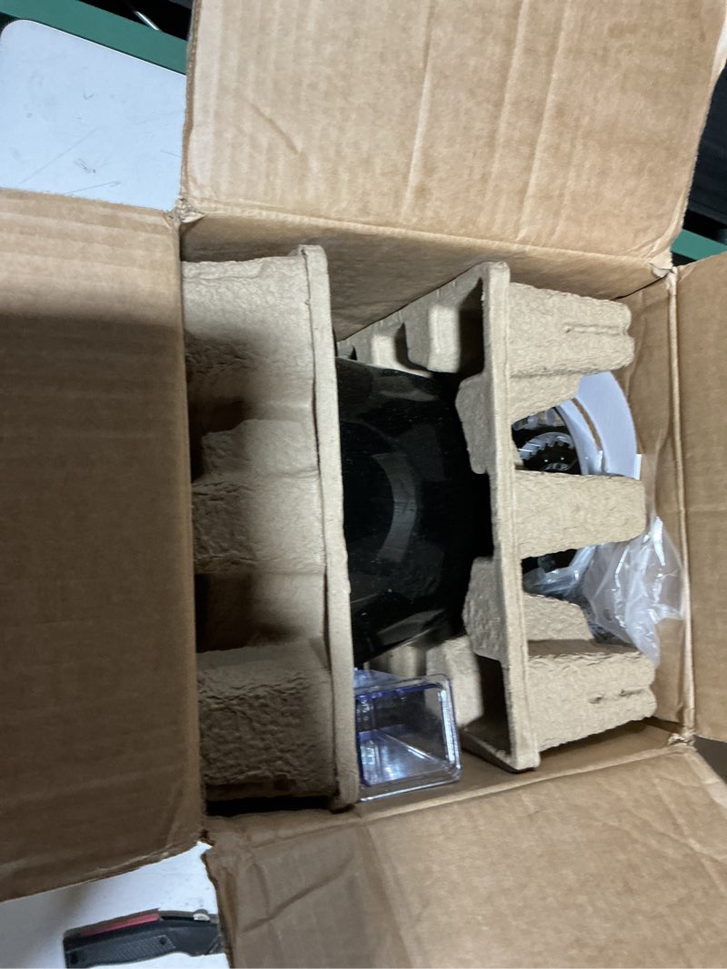 Condition photo showing As Is for amazon basics food processor and vegetable chopper, 10 cup bowl, 2-speed, 500 watt motor, black