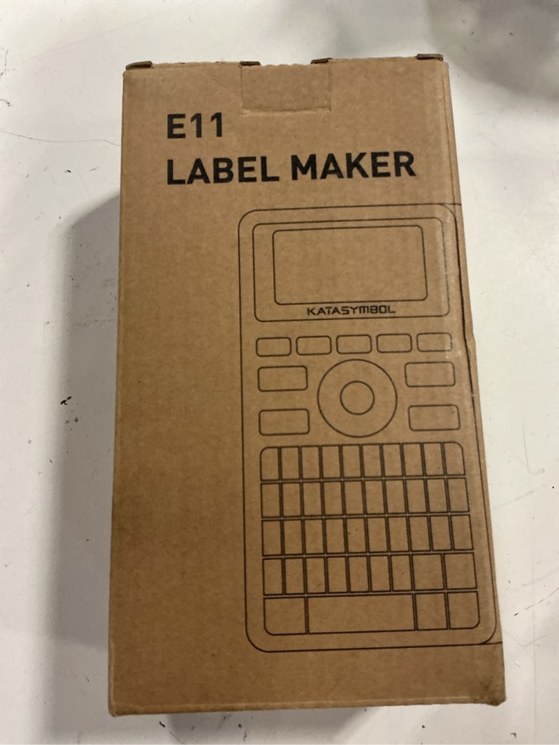 Condition photo showing New/Like New for supvan e11 keyboard & bluetooth label maker machine with 4 tapes | rechargeable, versatile app with 30+ fonts and 660+ icons, minimal margin, inkless, for school, home, kitchen, office