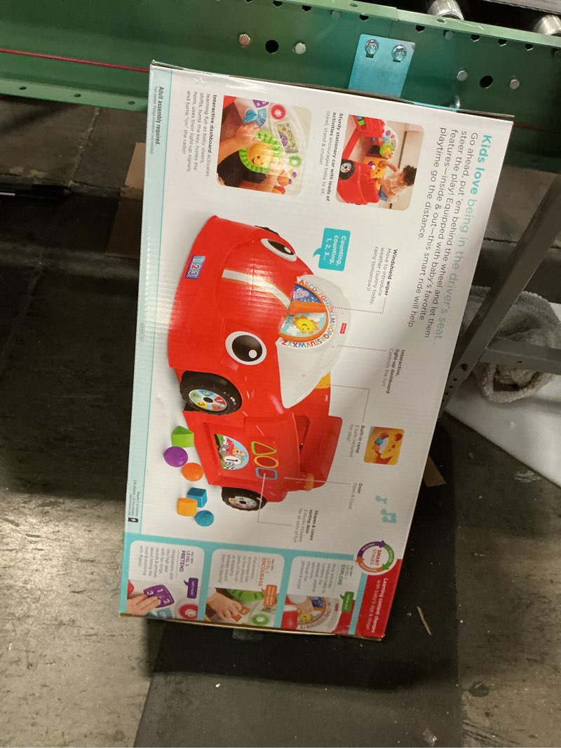 Condition photo showing New/Like New for Fisher-Price Baby Toy Laugh & Learn Crawl Around Car Red Activity Center with Educational Music & Lights for Infants Ages 6+ Months (Amazon Exclusive)