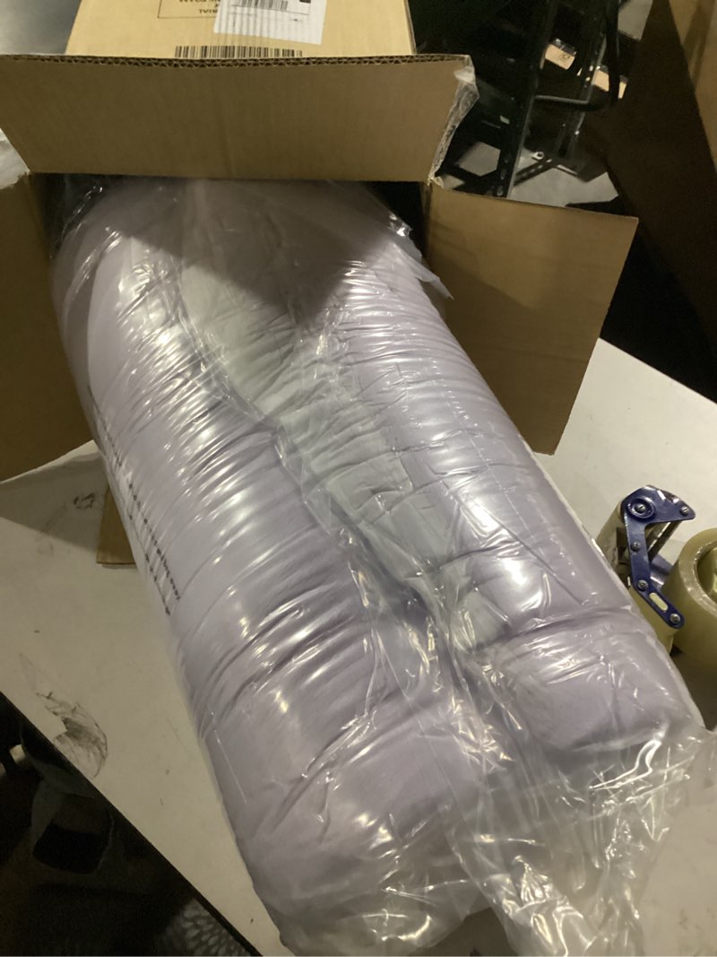 Condition photo showing New/Like New for 3 Inch Egg Crate Queen Memory Foam Mattress Topper, Lavender Scent Gel Infused Foam Mattress Topper for Pressure Relief, CertiPUR-US Certified Queen Bed Topper, Purple, 60"×80" 3 Inch Queen Purple